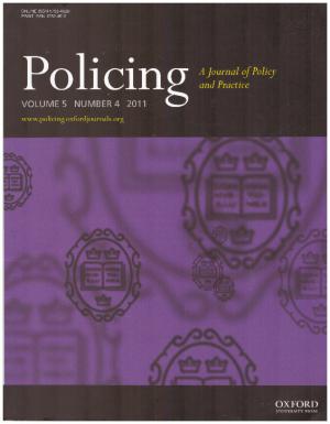 Seller image for POLICING A Journal of Policy and Practice Volume 5 Number 4 2011 for sale by Loretta Lay Books