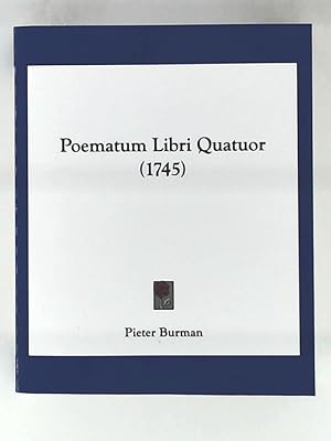 Bild des Verkufers fr Poematum Libri Quatuor (1745) zum Verkauf von Leserstrahl  (Preise inkl. MwSt.)