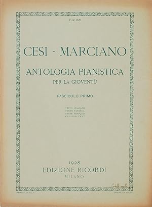 Antologia pianistica per la gioventù. Fascicolo primo (E:R: 820)