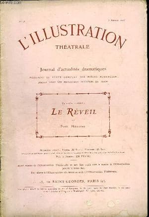 Seller image for L'illustration thatrale n 25 - Le rveil, pice en trois actes, par M. Paul Hervieu, de l'acadmie franaise for sale by Le-Livre