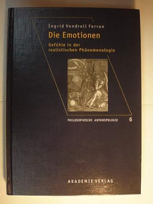 Imagen del vendedor de Die Emotionen. Gefhle in der realistischen Phnomenologie a la venta por Librera Antonio Azorn