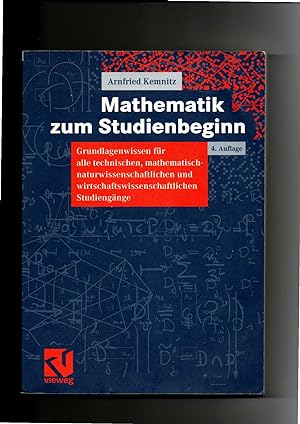 Seller image for Arnfried Kemnitz, Mathematik zum Studienbeginn - Grundlagenwissen . for sale by sonntago DE