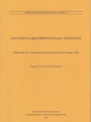 Bild des Verkufers fr Die moderne Lagerstttenforschung in Deutschland. Festschrift zur Verleihung des Schneiderhhn-Preises 1997. zum Verkauf von Bcher bei den 7 Bergen