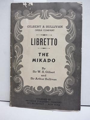 Seller image for Antique Libretto of The Mikado for sale by Imperial Books and Collectibles