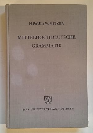 Seller image for Mittelhochdeutsche Grammatik. for sale by Antiquariat Buecher-Boerse.com - Ulrich Maier