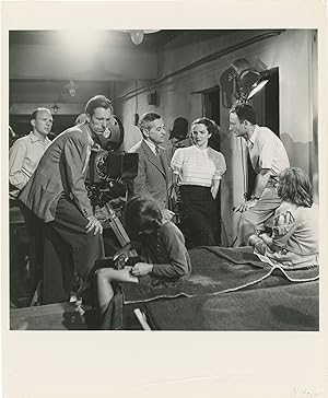 Bild des Verkufers fr The Search (Original photograph of William Wyler, Fred Zinnemann, and Jarmila Novotn on the set of the 1948 film) zum Verkauf von Royal Books, Inc., ABAA