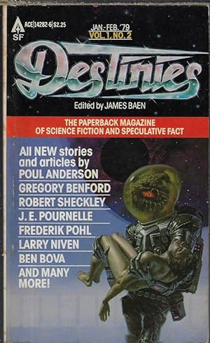 Imagen del vendedor de DESTINIES: January, Jan. - February, Feb. 1979: The Paperback Magazine of Science Fiction and Speculative Fact, Vol. 1, No. 2 a la venta por Books from the Crypt
