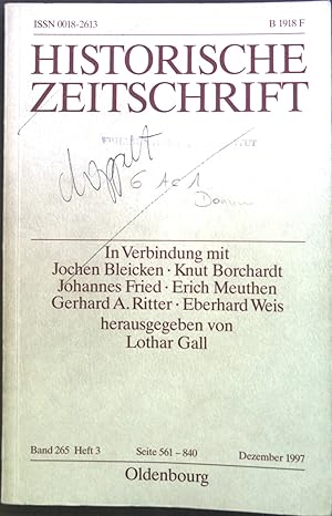 Seller image for Historische Zeitschrift. Heft 3 for sale by books4less (Versandantiquariat Petra Gros GmbH & Co. KG)