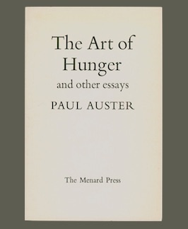 Bild des Verkufers fr The Art of Hunger and Other Essays. zum Verkauf von Jeff Maser, Bookseller - ABAA