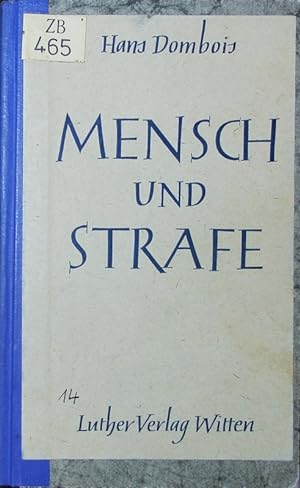 Image du vendeur pour Mensch und Strafe. mis en vente par Antiquariat Bookfarm