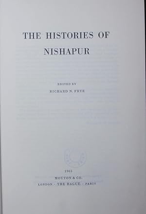 Seller image for The histories of Nishapur. for sale by Antiquariat Bookfarm