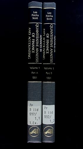 Seller image for Advances in Quantitative Analysis of Finance and Accounting. Vol. 1, Part A & Part B. for sale by Antiquariat Bookfarm