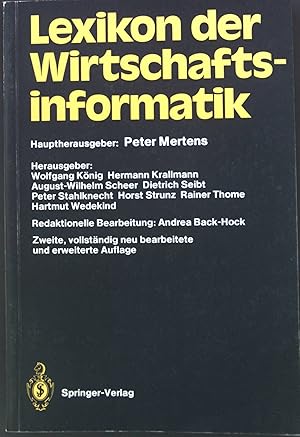 Imagen del vendedor de Lexikon der Wirtschaftsinformatik. a la venta por books4less (Versandantiquariat Petra Gros GmbH & Co. KG)