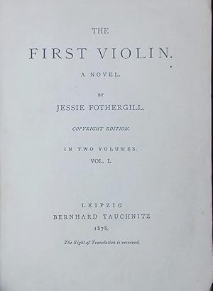 Immagine del venditore per The first violin, 1. venduto da Antiquariat Bookfarm