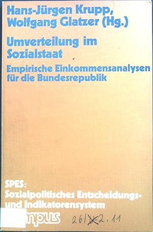 Seller image for Umverteilung im Sozialstaat : Empir. Einkommensanalysen fr d. Bundesrepublik Deutschland. for sale by books4less (Versandantiquariat Petra Gros GmbH & Co. KG)