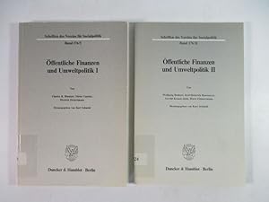 Bild des Verkufers fr ffentliche Finanzen und Umweltpolitik, Band I und II. Zwei Bnde. (= Schriften des Vereins fr Socialpolitik, Band 176/I und 176/II). zum Verkauf von Antiquariat Bookfarm