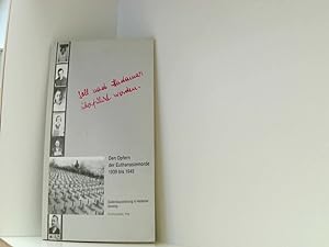 Bild des Verkufers fr Gedenkausstellung fr die Opfer der Euthanasiemorde zum Verkauf von Book Broker