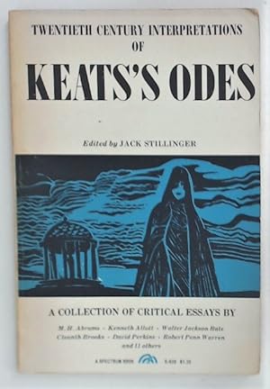 Bild des Verkufers fr Twentieth Century Interpretations of Keats's Odes. A Collection of Critical Essays. zum Verkauf von Plurabelle Books Ltd