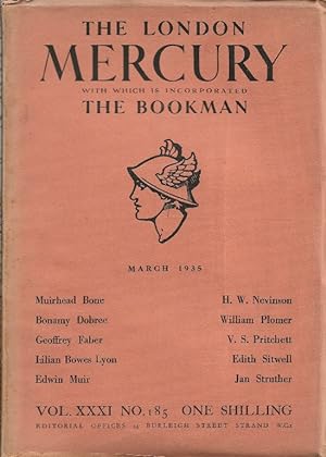 The London Mercury. Edited by R A Scott-James. Vol.XXXI No.185, March 1935