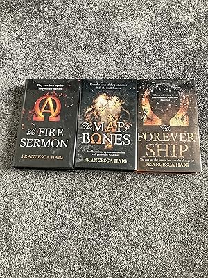 Imagen del vendedor de THE FIRE SERMON; THE MAP OF BONES; THE FOREVER SHIP: MATCHING NUMBERED UK SIGNED LIMITED UK FIRST EDITION HARDCOVER SET #166 a la venta por Books for Collectors