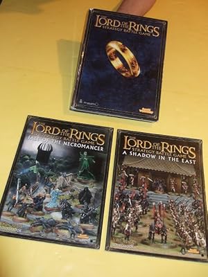 Seller image for 3 Volumes: The Lord of the Rings Strategy Battle Game -with A Shadow in the East -with Fall of the Necromancer / GAMES WORKSHOP ( Sourcebook / Gaming ) for sale by Leonard Shoup