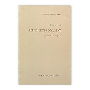Yves Leconmte - Poesie scelte e documenti - Autografato