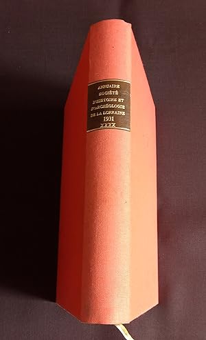 Annuaire de la société d'histoire et d'archéologie de la Lorraine 1931