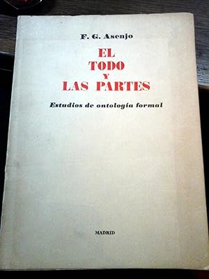 EL TODO Y LAS PARTES.ESTUDIOS DE ONTOLOGIA FORMAL