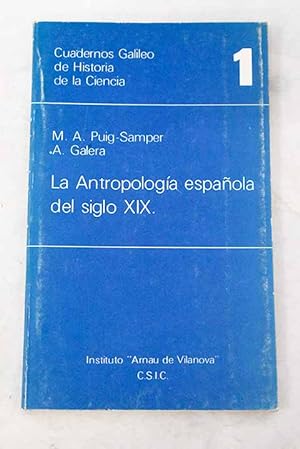 Introducción a la historia de la antropología española en el siglo XIX