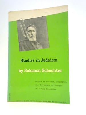 Imagen del vendedor de Studies in Judaism;: A Selection a la venta por World of Rare Books