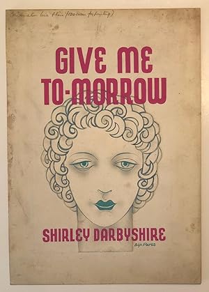 Original Bip Pares Dust Jacket Art for the Novel Give Me To-Morrow