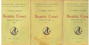 Seller image for BEATRIZ CENCI. Historia del siglo XVI. 3 Tomos for sale by Librera Torren de Rueda