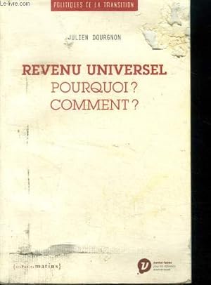 Bild des Verkufers fr Revenu universel .Pourquoi? Comment? zum Verkauf von Le-Livre