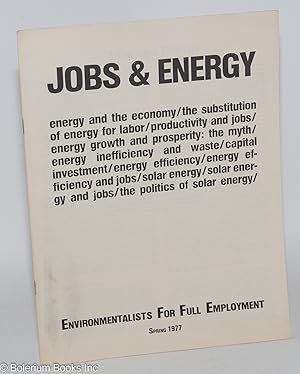 Seller image for Jobs & Energy for sale by Bolerium Books Inc.