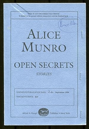 Seller image for Open Secrets: Stories for sale by Between the Covers-Rare Books, Inc. ABAA