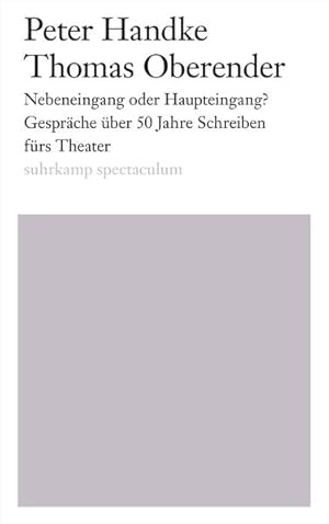 Seller image for Nebeneingang oder Haupteingang? Gesprche ber 50 Jahre Schreiben frs Theater for sale by Berliner Bchertisch eG