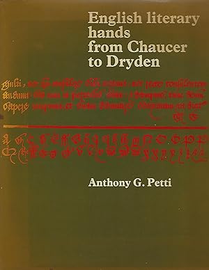 English Literary Hands from Chaucer to Dryden
