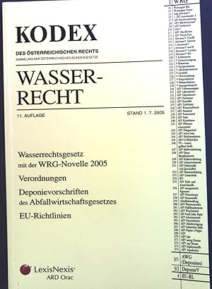 Seller image for Wasserrecht. Kodex des sterreichischen Rechts for sale by books4less (Versandantiquariat Petra Gros GmbH & Co. KG)