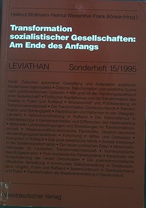 Image du vendeur pour Transformation sozialistischer Gesellschaften : Am Ende des Anfangs. Sonderheft ; 15/1995 mis en vente par books4less (Versandantiquariat Petra Gros GmbH & Co. KG)