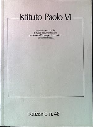 Seller image for Istituto Paolo VI: Notizario n.48 for sale by books4less (Versandantiquariat Petra Gros GmbH & Co. KG)