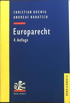 Bild des Verkufers fr Europarecht. zum Verkauf von books4less (Versandantiquariat Petra Gros GmbH & Co. KG)