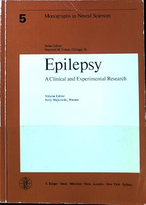 Bild des Verkufers fr Epilepsy : a clinical and experimental research ; Monographs in neural sciences ; Vol. 5 zum Verkauf von books4less (Versandantiquariat Petra Gros GmbH & Co. KG)