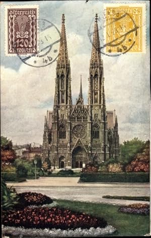 Ansichtskarte / Postkarte Wien 9 Alsergrund Österreich, Votivkirche, Außenansicht