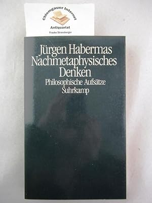 Bild des Verkufers fr Nachmetaphysisches Denken. Philosophische Aufstze zum Verkauf von Chiemgauer Internet Antiquariat GbR