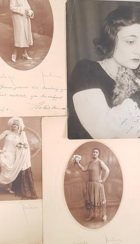 [Konvolut von 4 Vintage Fotos von Anna Halasz]. -