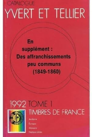 Timbres de France 1992 Tome I - Yvert & Tellier