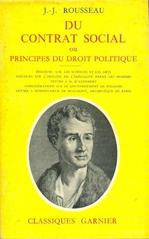 Image du vendeur pour Du contrat social ou les principes du droit politique - Rousseau mis en vente par Book Hmisphres