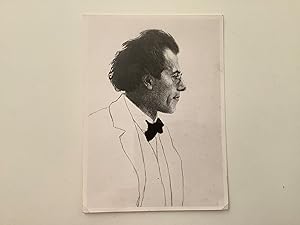 Portrait Gustav Mahler. Photographie nach der Radierung von 1902.