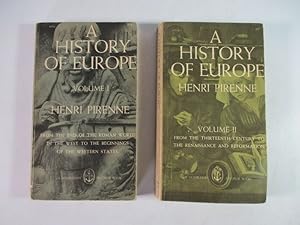 Bild des Verkufers fr A History of Europe, Vol. I and II. Zwei Bnde. zum Verkauf von Antiquariat Bookfarm