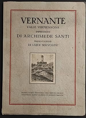 Vernante Valle Vermenagna - Impressioni di Archimede Santi - 1940